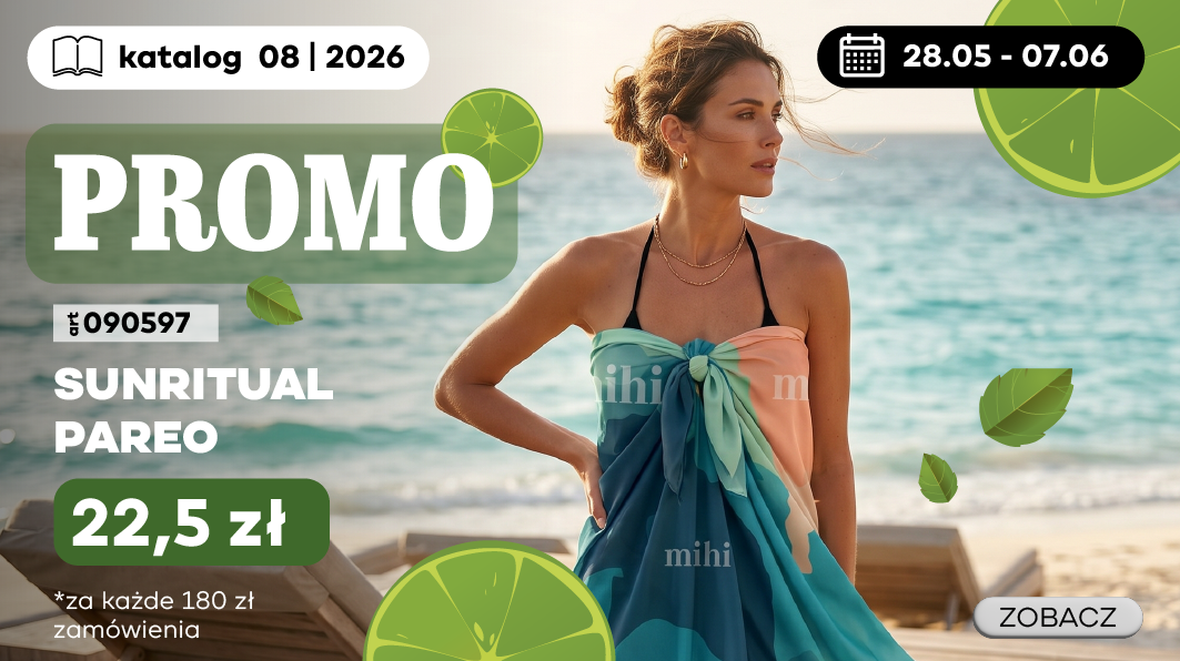 Pareo SUNRITUAL za jedyne 22,05zł  za każde 40€/180zł zamówienia z katalogu